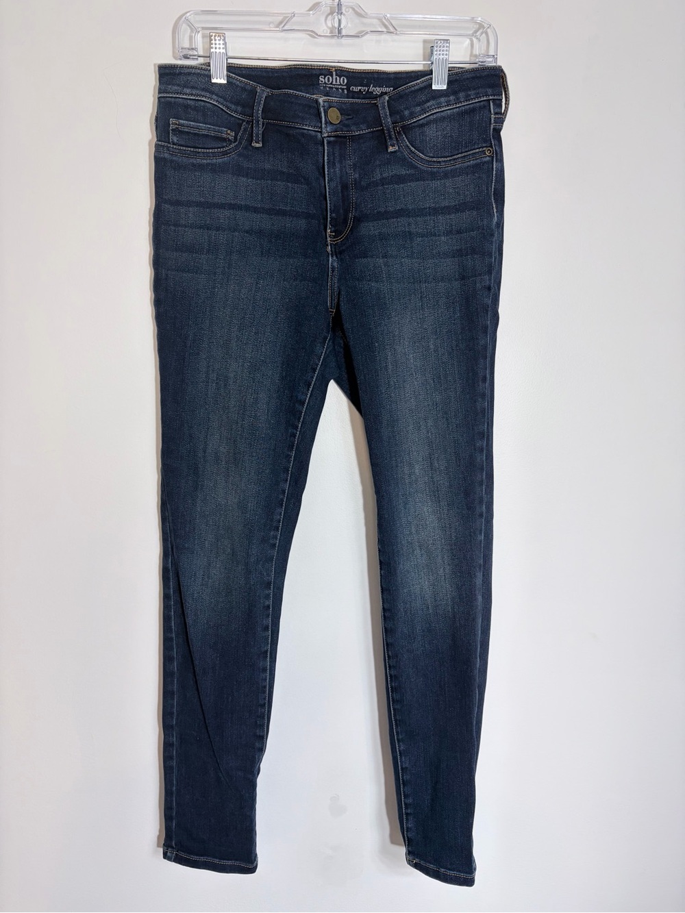 New York & Company Soho Dark Indigo Skinny Jeans size 8